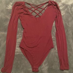 Forever21 long sleeve bodysuit
